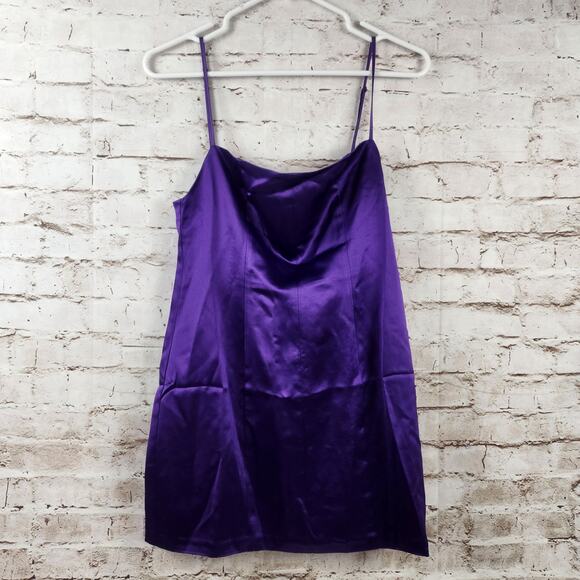 Retrofete Janessa Mini Dress in Royal Purple Medium NWT Sleeveless - Picture 3 of 12